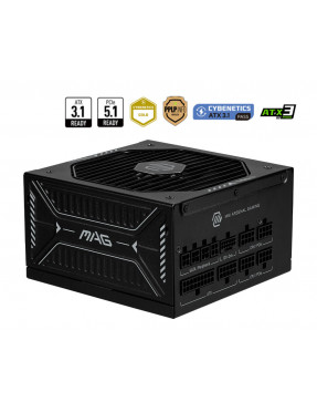 MSI MAG A850GLS PCIE5 850 Watt ATX 3.1 PCIe 5.1 80+ Gold Net