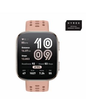 Amazfit BIP 6 Aktivitäts-Tracker Blush Smartwatch HYROX-Modu