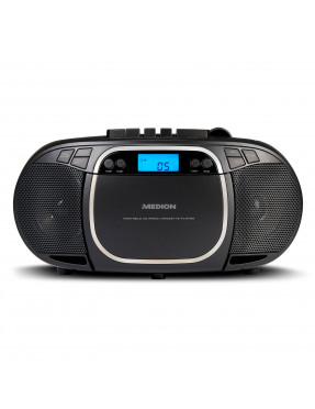 Medion LIFE® E66476 CD-/MP3-/Kassettenspieler schwarz