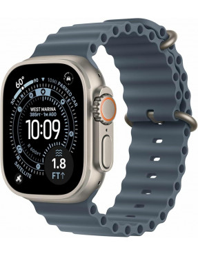 Apple Computer 49mm Maritimblau Ocean Band - Natural Titaniu