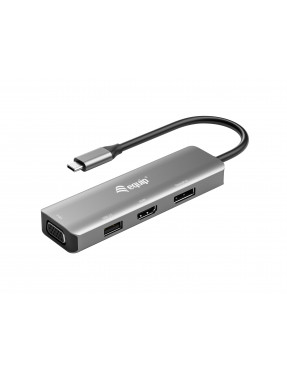 Equip EQUIP 133485 USB-C auf HDMI/DisplayPort/VGA/USB-Adapte