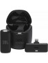 JBL Quantum Stream Wireless - Clip-on wireless Mic mit light