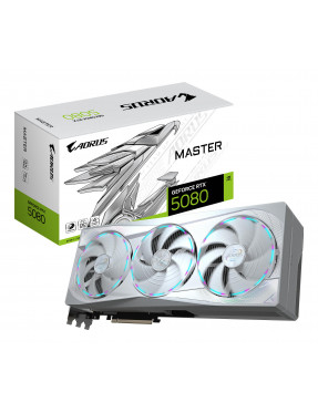 GIGABYTE AORUS GeForce RTX 5080 MASTER ICE 16G Grafikkarte H