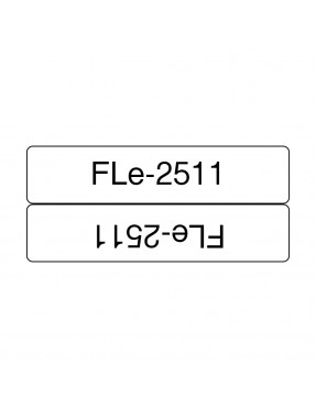 Brother FLe-2511 Einzelfähnchen-Etikett, schwarz auf weiß, 2