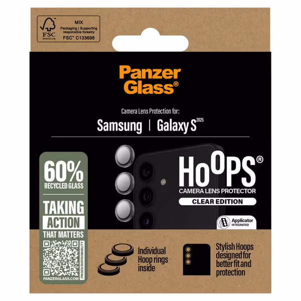 PanzerGlass Hoops Clear Lens Protector Galaxy S25